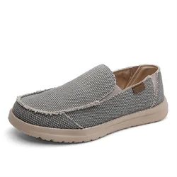 Scarpe Casual traspiranti da uomo in tela di jeans estivi scarpe da ginnastica antiscivolo all'aperto scarpe da guida comode mocassini da uomo taglia grande 39-47