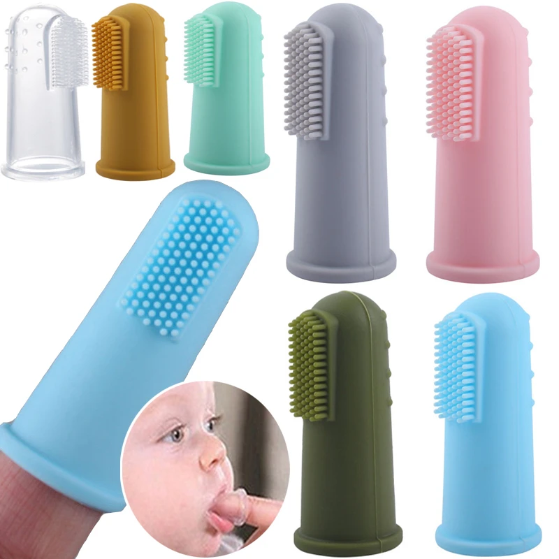 Baby Soft Finger Toothbrush BPA Free Silicone Infant Tooth Teeth Clean Brush Food Grade Silicone Bebes Oral Health Care