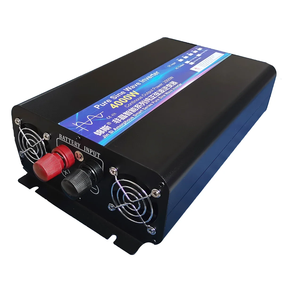 Pure Sine Wave Power Inverter 2000W 4000W 5000W DC12V/24V/48V to AC110V/127V/220V with Remote Control for Solar Car