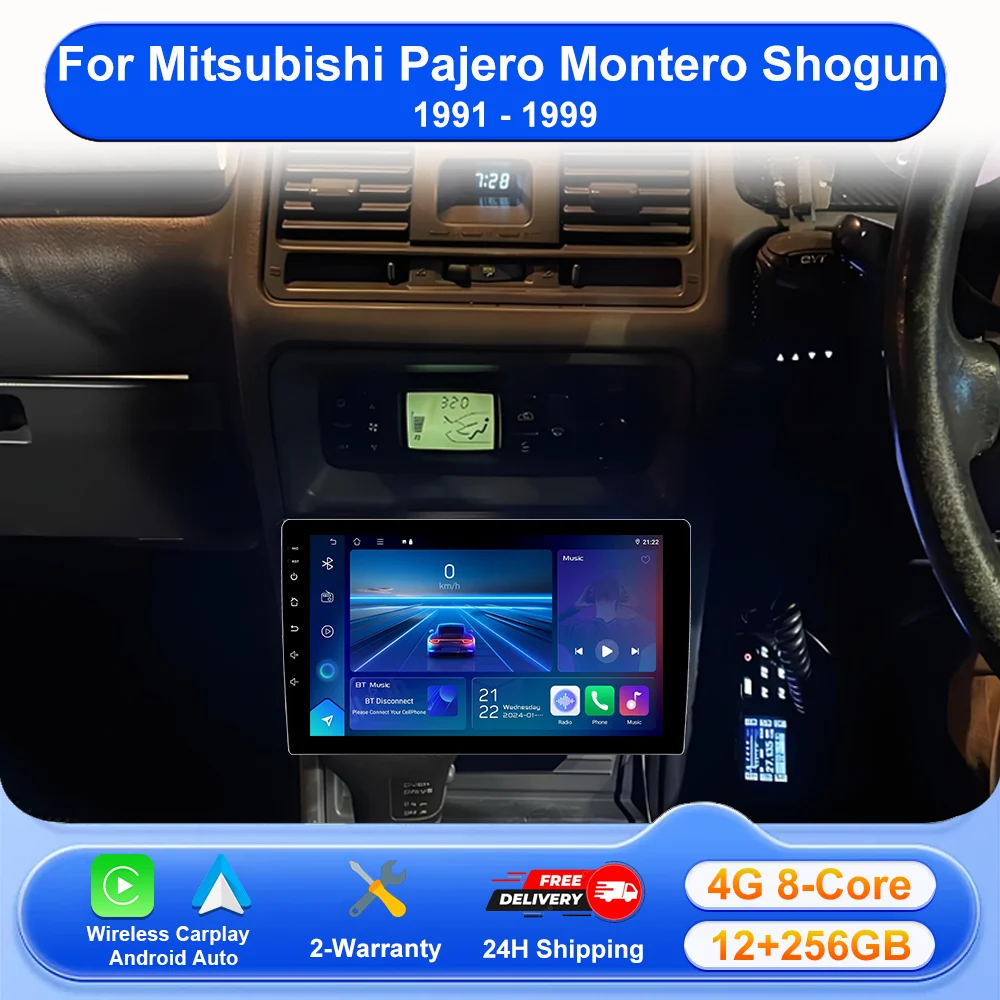 

Android 16 Car Radio For Mitsubishi Pajero Montero Shogun 1991 - 1999 Multimedia Stereo Car DVD Player GPS Navigation DSP 4G BT