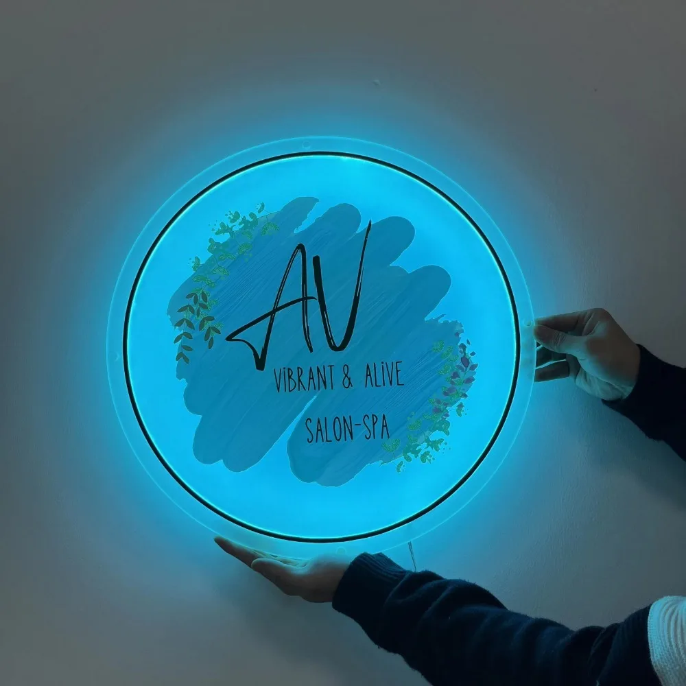 Acrylic Custom Logo Decoration Office Door Sign Wall sign 3D Custom Plaques Hair Studio Signs