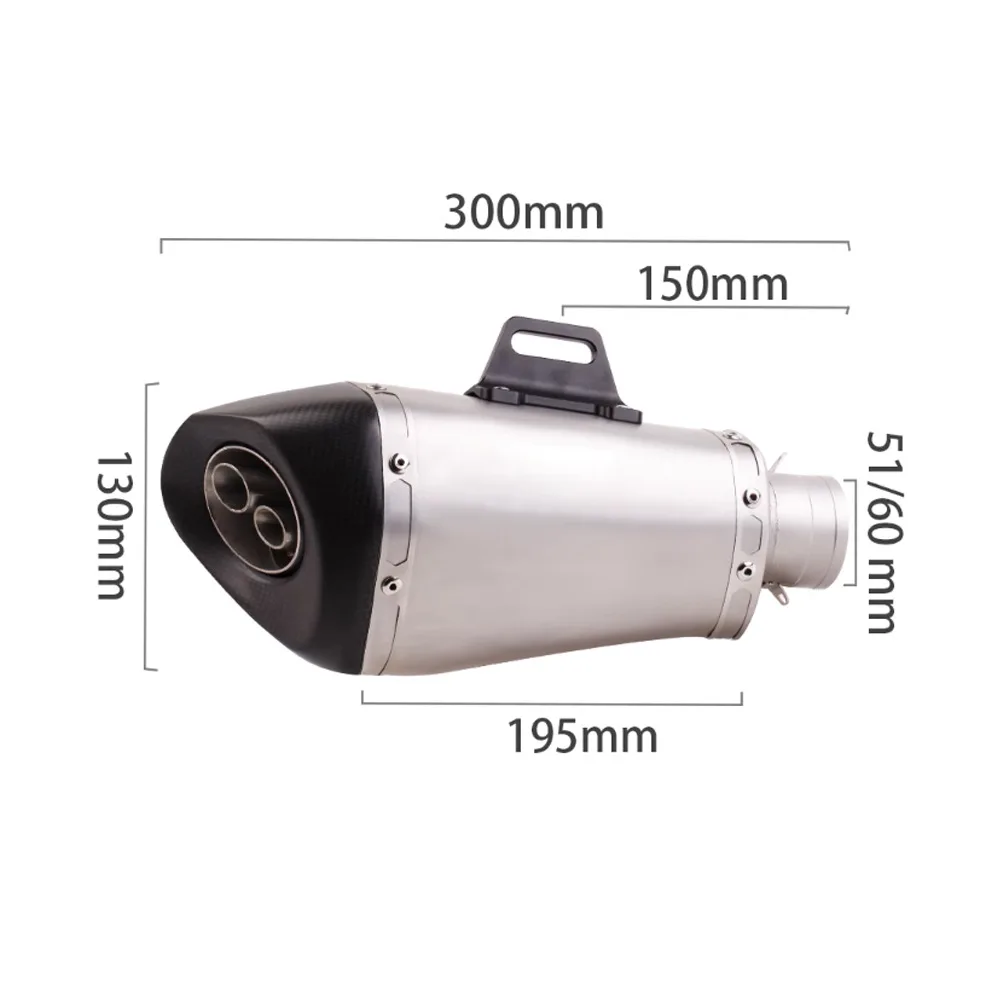 Motorcycle Exhaust Pipe Modification S1000RR Tail    Z900 800NK Hurricane 302R G310RR