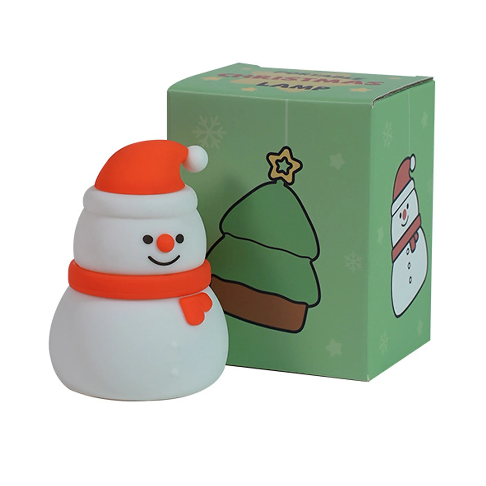 

Силикагель Силиконовый Рождественский снеговик Ночные огни Мгновенно подсветка Snap Праздничное необходимое постоянно на обуви радуги