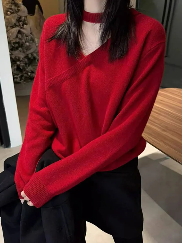 Comfortable Woolen Long Sve Crew Ne Layering irt Faionable Casual Leisure EleBasic Sle Commute Edition Pure Color