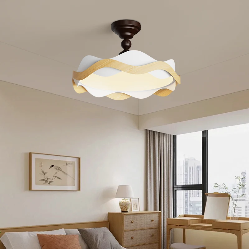 2024 New High-end Cream Style Full-spectrum Lamps Bedroom Ceiling Lamp American Middle-aged Retro Style Master Bedroom