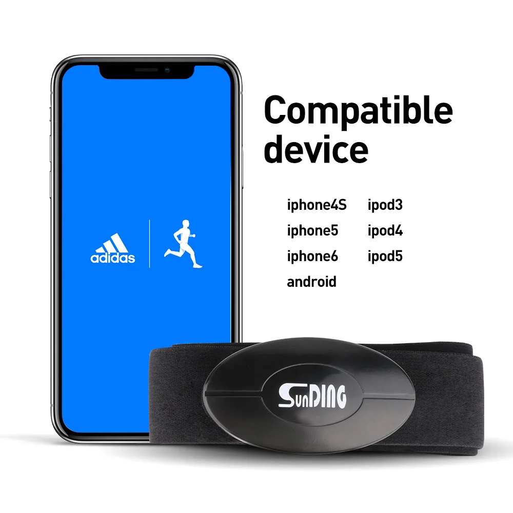 Sunding SD-520 SD-521 Adjustable Chest Wear Heart Rate Monitor Bluetooth 4.0 Wireless Smart Sensor Heart Rate Sport Monitor Tool