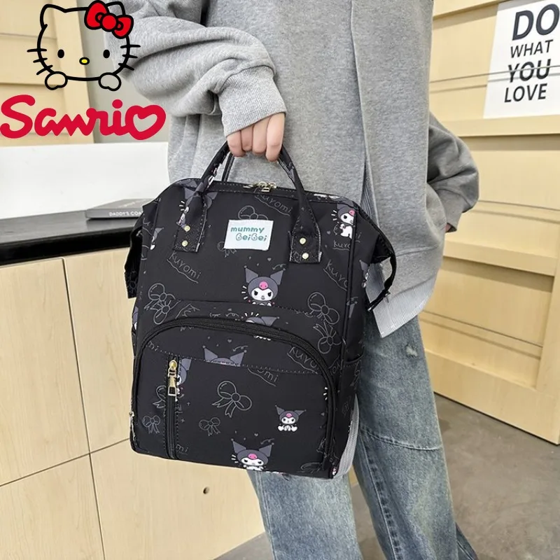 Sanrio Kuromi Backpack Large Capacity Waterproof Wear-resistant Outdoor Lightweight Backpack Fashionable