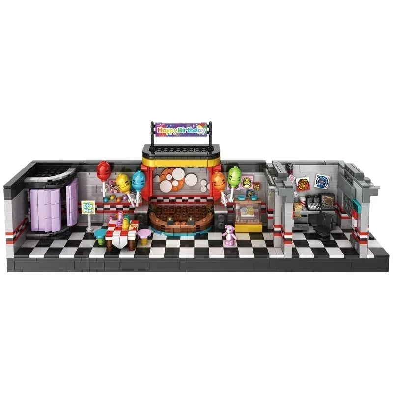 1388PCS Building Set, Dining Room Bar Scene Model Kit with Action Figures, Creative Display Collectible for Adults