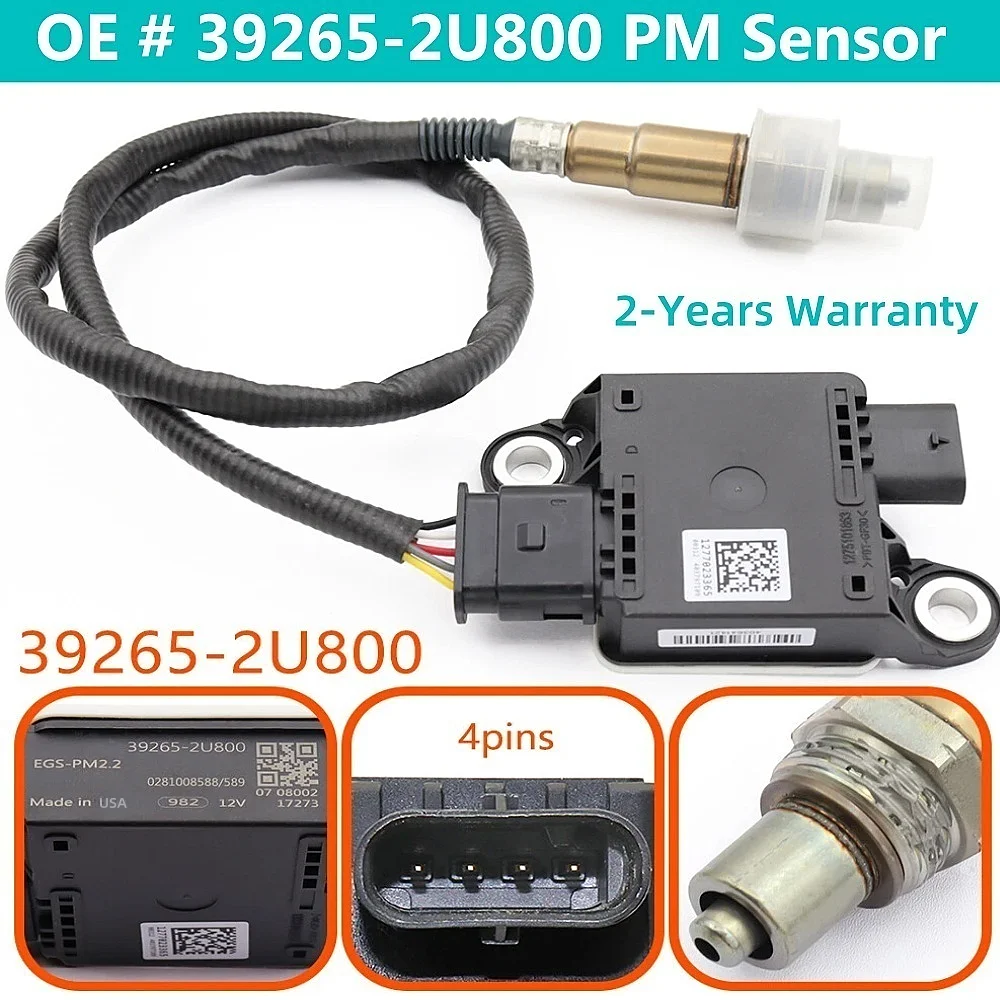 PM Sensor 392652U800 Particulate Matter Sensor 39265-2U800 For Hyundai Tucson NX4 2021-2024 392652U800 39265 2U800