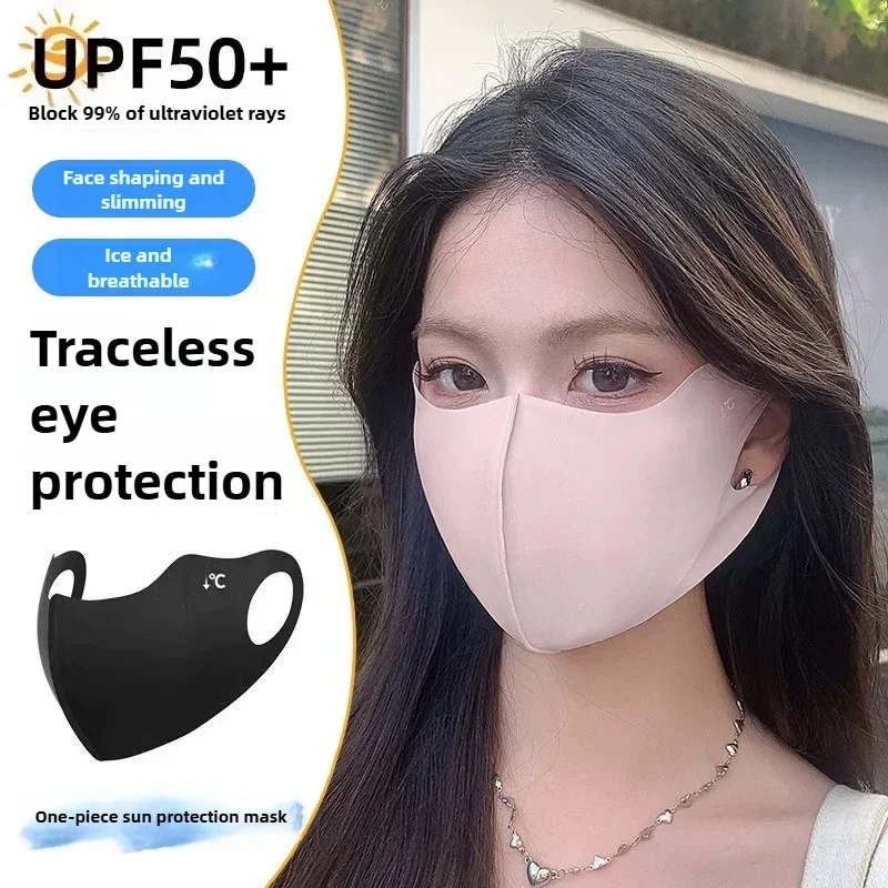 

2025 New UV Face Covering UPF 50+ Women Breathable Mask Sun Protection Reusable Outdoor Cool fabrics