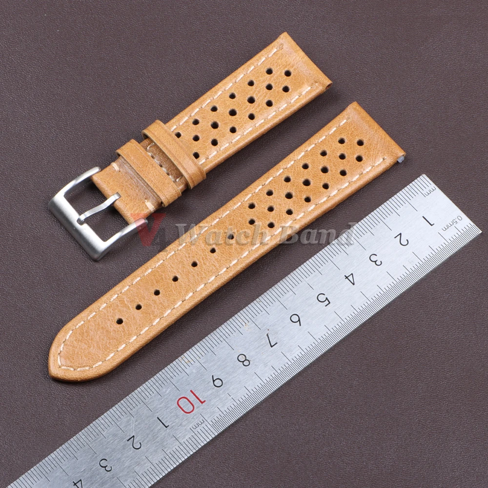 Genuine Leather Strap for Tag Heuer Cowhide Breathable Watch Band 18mm 20mm 22mm for Seiko Men Watch Band for Omega Accessories