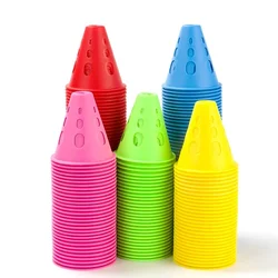 1/10PCS Hollow Windproof Roller Skating Pile Skate Marking Training Road Cone Skating Post Soccer Sports Obstacle Angle Markers