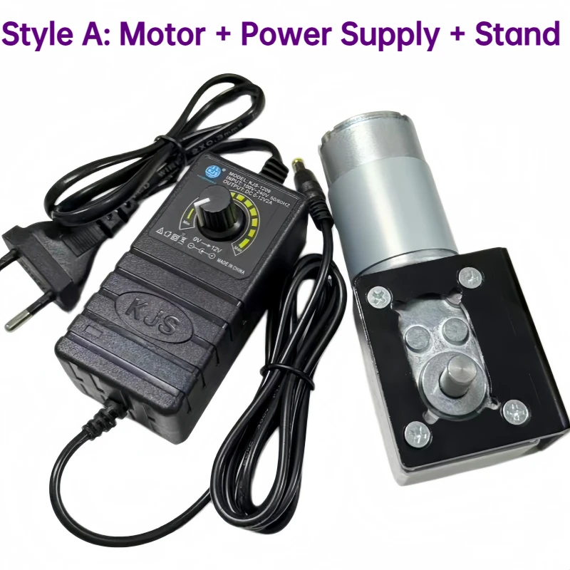 WGM5840-555 Gear Reducer Motor, featuring power-off locking function and full-metal gear with eu/ue power controller bracket