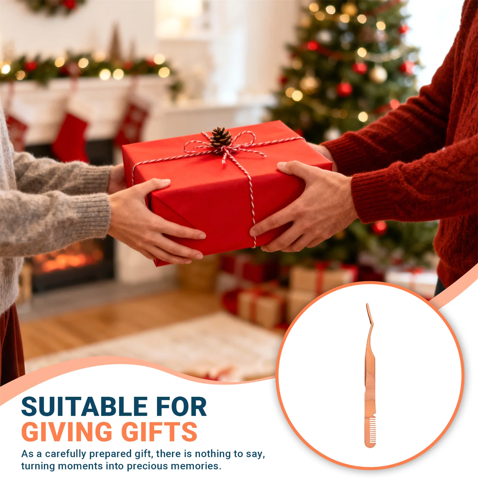 ملاقط تمديد الرموش مع مشبك مشط للحواجب، مادة من الفولاذ المقاوم للصدأ لصالونات التجميل الاحترافية والاستخدام للتدريب