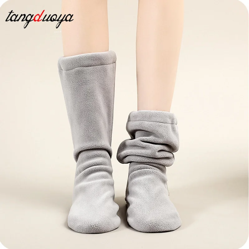 أحذية الرقص الشتوية النسائية أحذية الباليه الاحماء كليب القطن أحذية الكاحل لينة وحيد أحذية الباليه الرقص القطنية #2