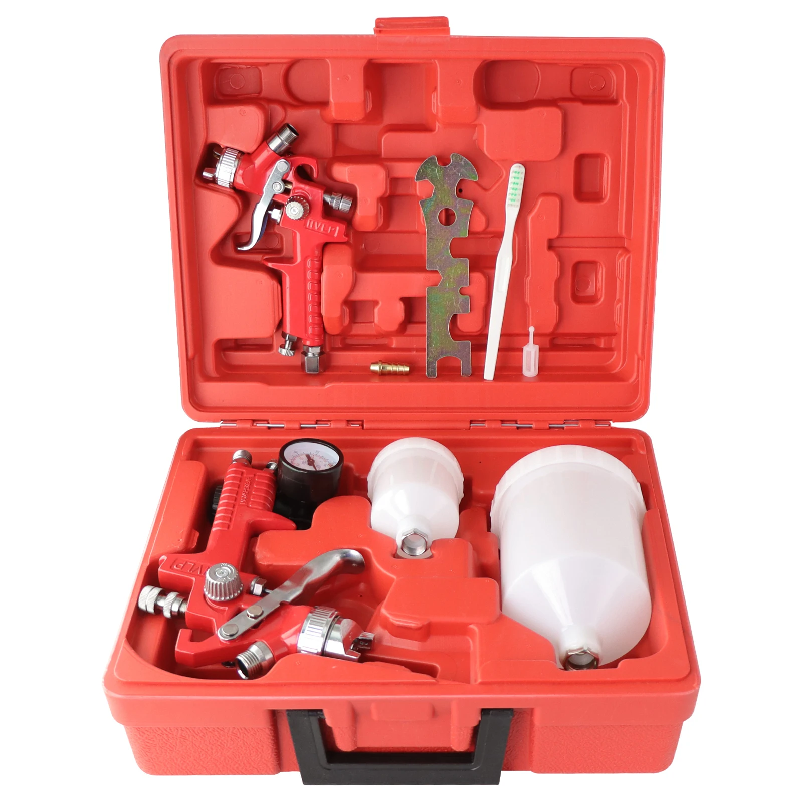 kit-de-pulverisation-hvlp-professionnel-a-gravite-avec-2-buses-de-08-mm-et-14-mm-pistolet-de-pulverisation-a-air-comprime-avec-godets-de-125-ml-et-600-ml-et-accessoires