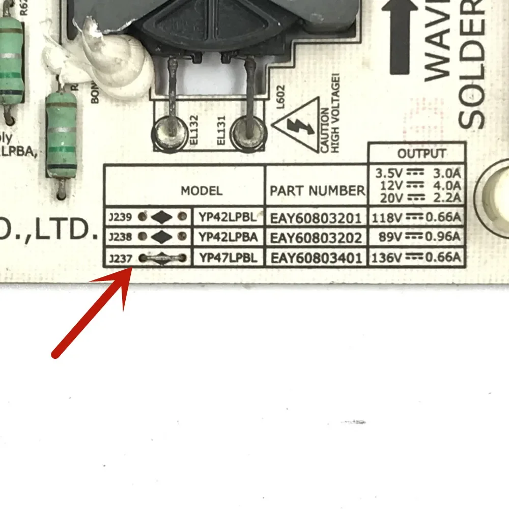 EAY 60803401   YP42LPBA YP47LPBL para TV 47LE5300 47LE5500 placa de circuito de alimentación Original para TV