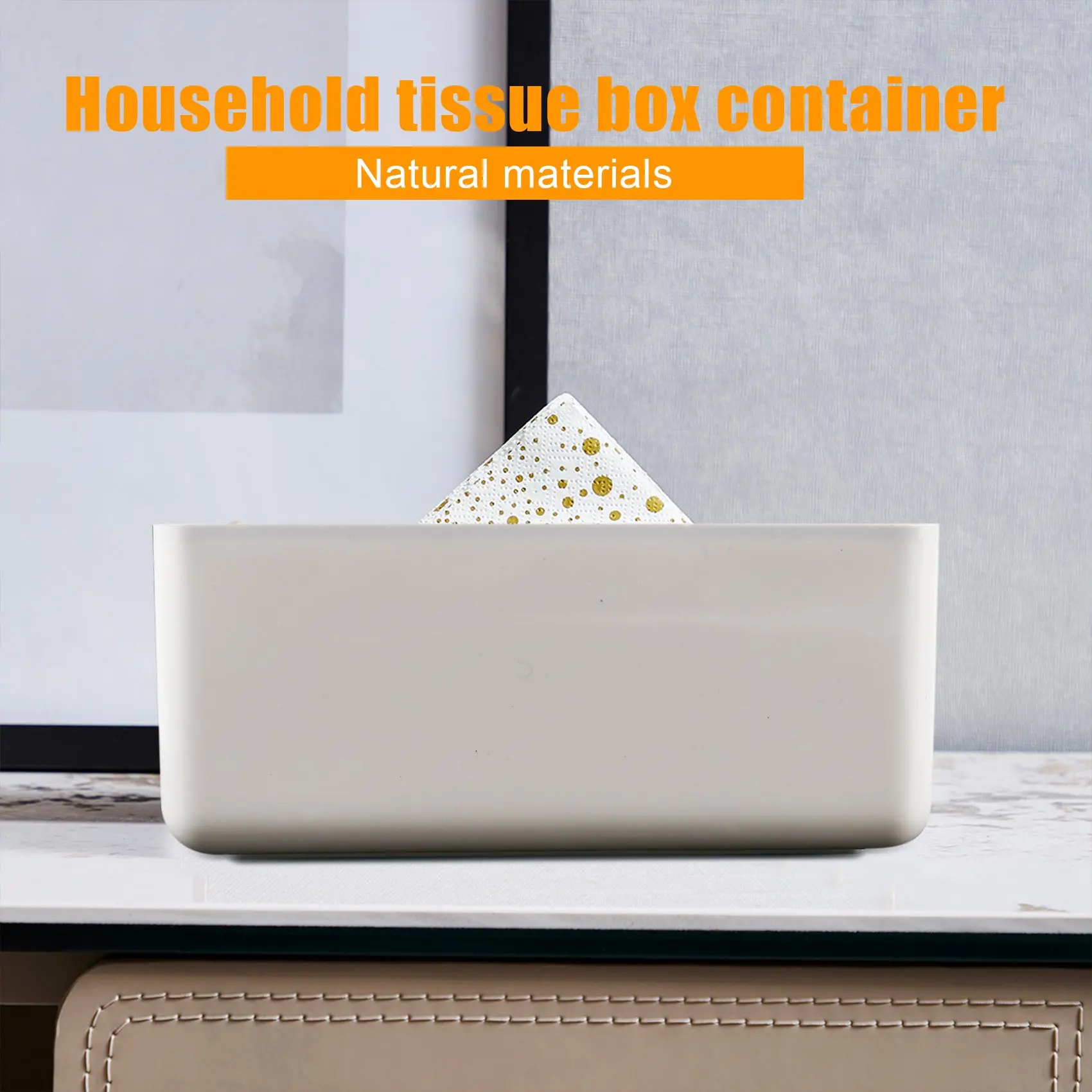 BEAU-Tissue Box Wooden Lid Sanitary Paper Box Solid Wood Napkin Holder Box Simple And Fashionable Tissue Box - Image 2