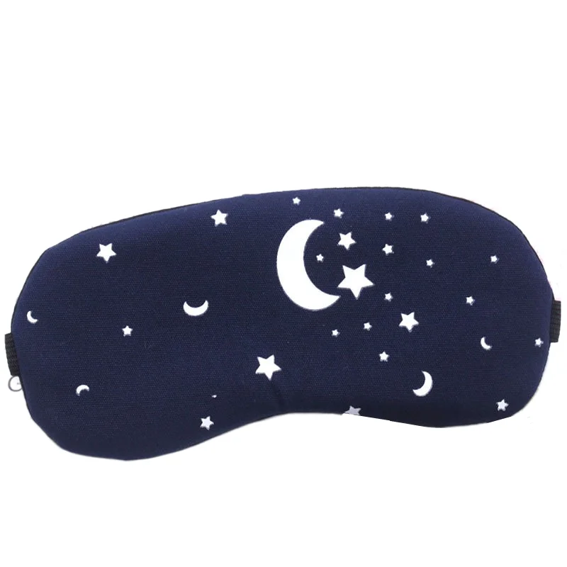 1Pc Cute Sleep Eye Mask Cotton Soft Sleep Aid Travel Rest Sleeping Eye Shade Cover Blindfold Unisex Women Men Eyeshade Eyes Mask