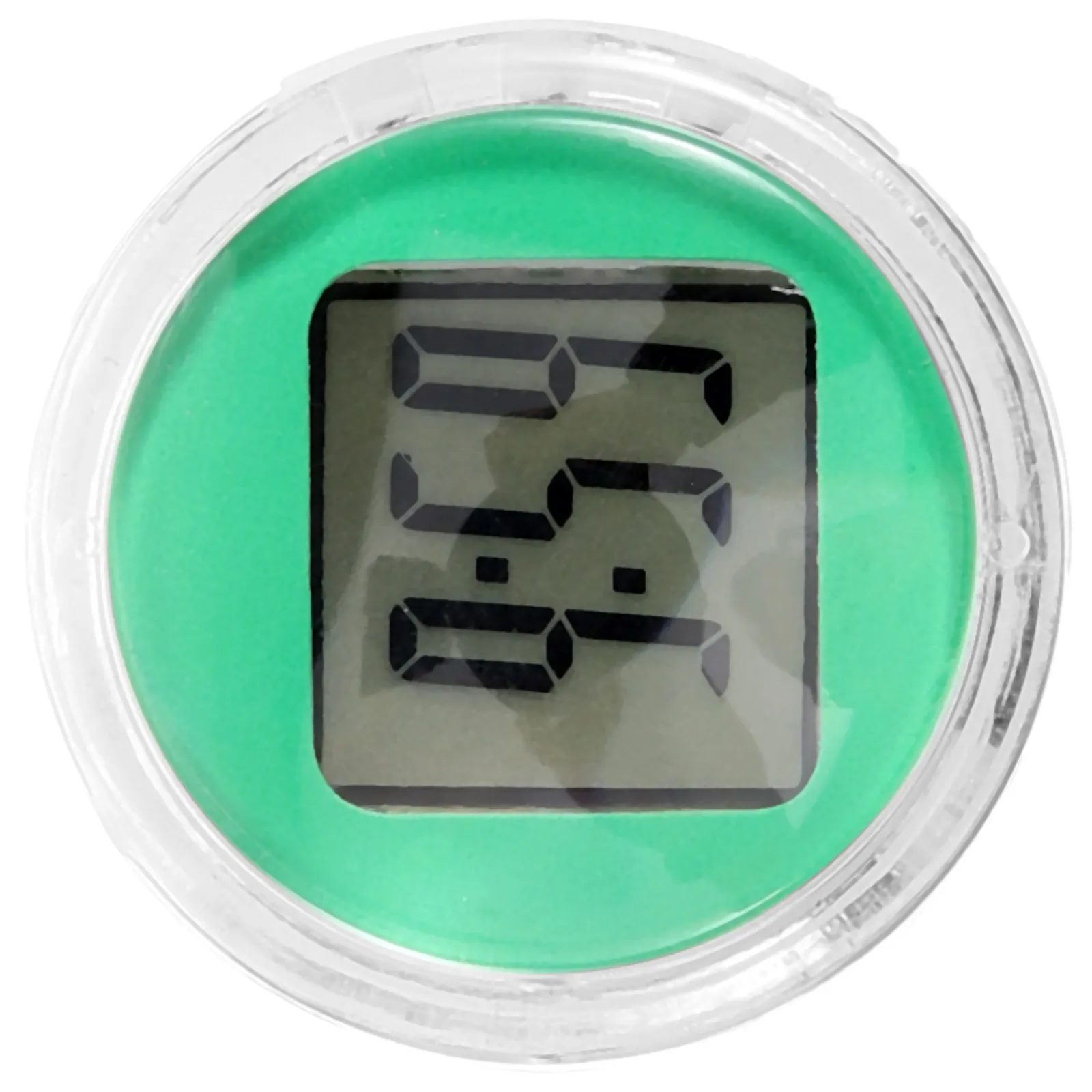 

Motorcycle Mini Green Waterproof Clock for Dash Bike Car Scooter Small Sticky Wall Clock Operated Stylish