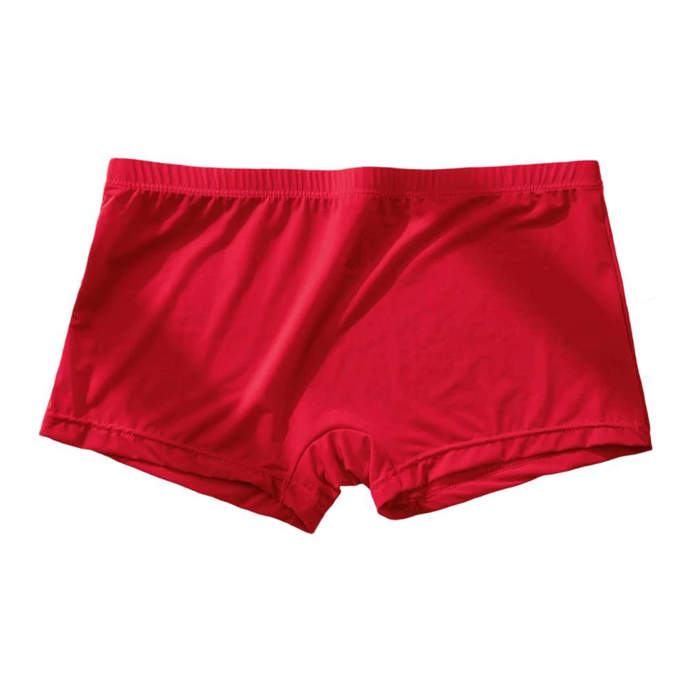 

Men Cotton Lingerie Pouch Panties Breathable Trunks Seamless Underpants Ice Silk Elastic Underwear Soft Boxers Shorts Briefs