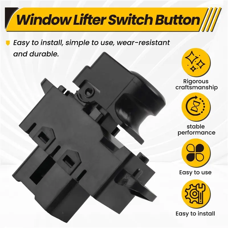 Classic-Window Front Right Lifter Switch Button Fit For 2011 2012 2013 2014 2015 2016 Solaris Accent ,93580-1R200, 935801R200