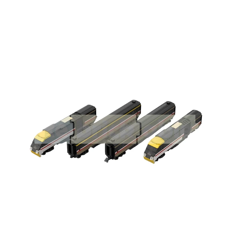 MOC Intercity 125 HST Train Suit MK3 Carrozza Treno Building Blocks Modello Mattoni Ragazzo Giocattoli Regalo di Natale