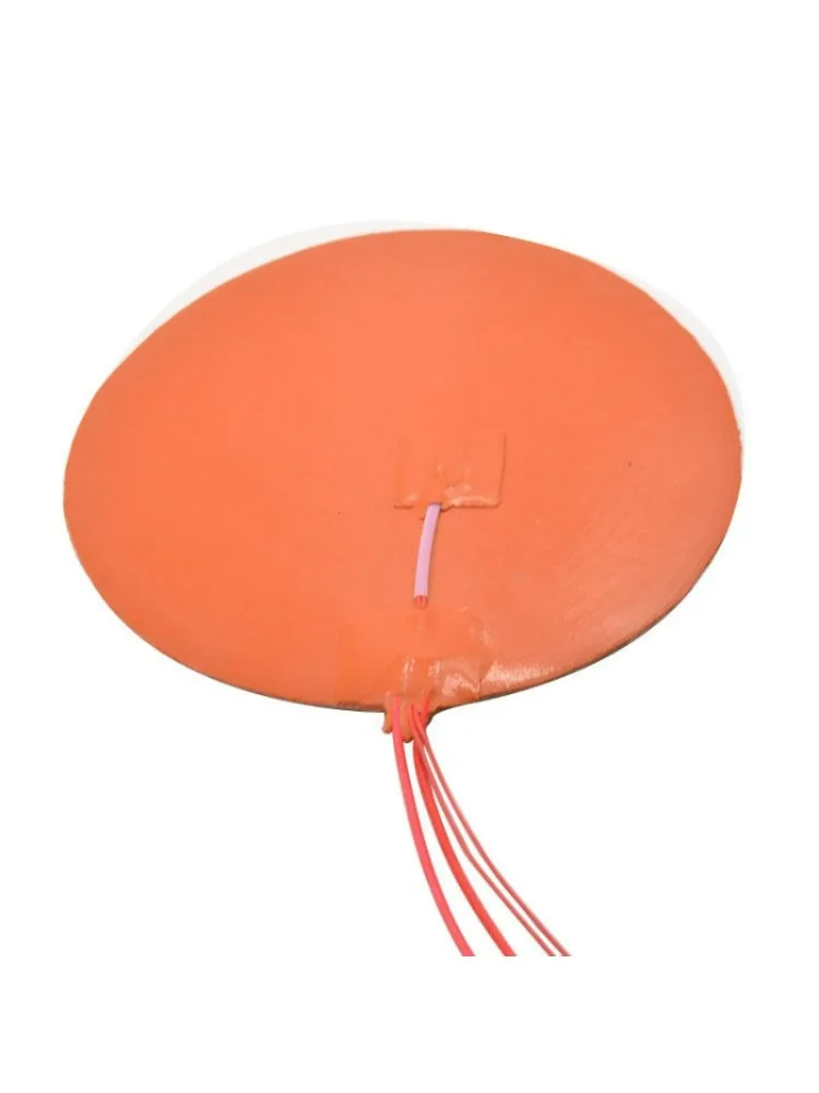 240mm Round Silicone Rubber Heater for 3D Printer Heated Bed – Silicone Heating Pad / Heat Plate / Hot Bed Mat