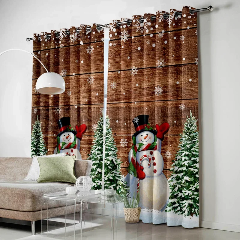 

Рождественские оконные шторы, Декор для дома, спальни, кухни, гостиной, Рождественское украшение, рождественские подарки, Рождество, Новый год 2023