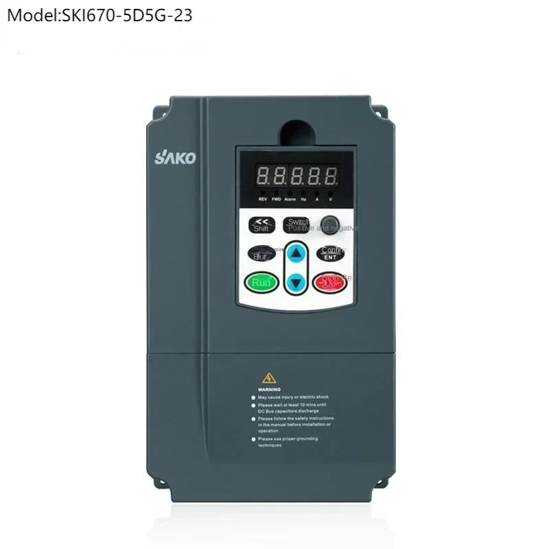 single-phase to three-phase 380V, fan, water pump motor speed controller, 5.5KW380V Varile frequency converter