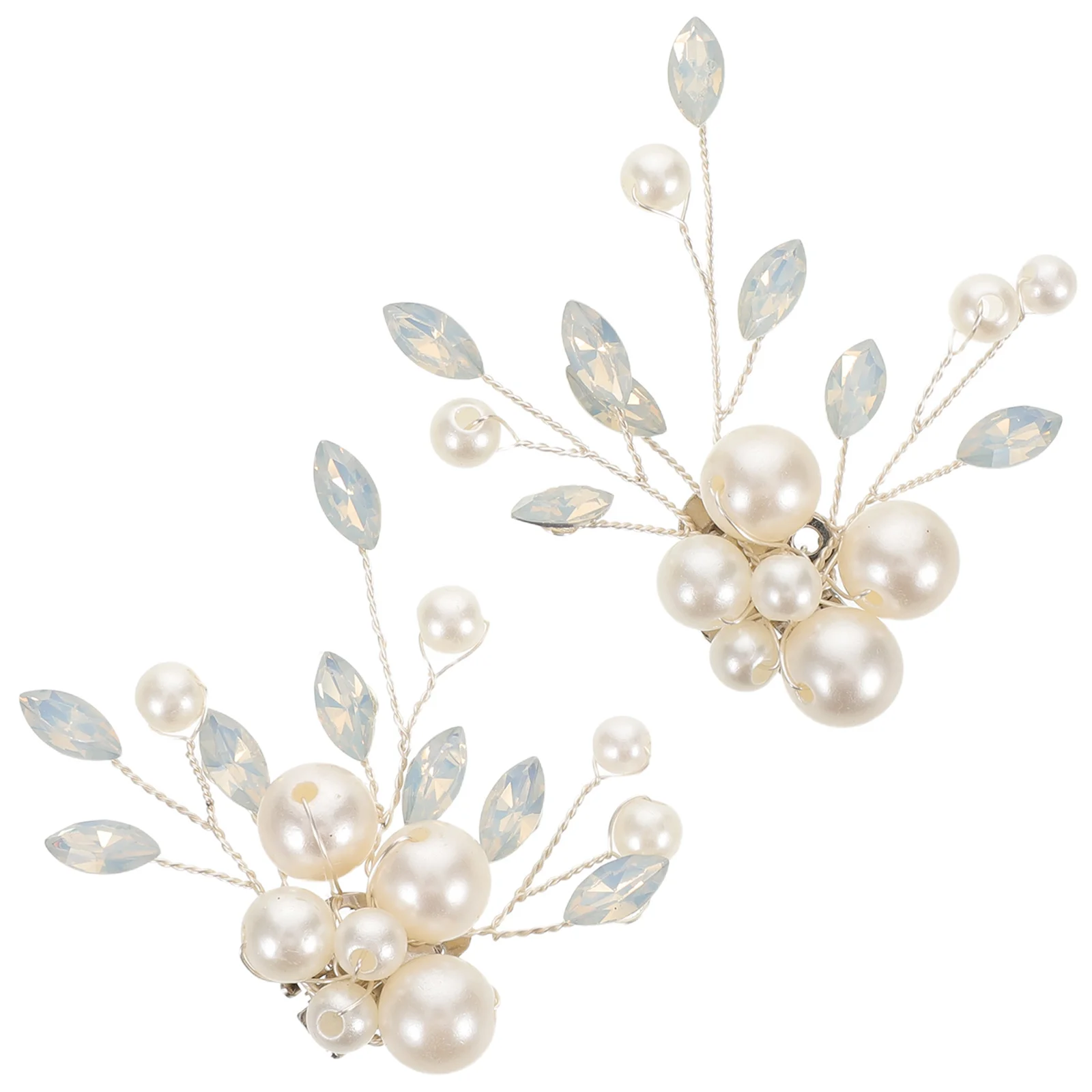 

2Pcs Rhinestone Pearl Shoe Clips Bridal Wedding Heel Embellishments Removable Decorative Dress Shoe Charms Shoes Charm Clips