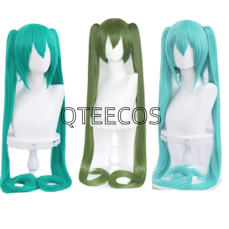 

Vocaloid Miku Cosplay Wig Anime Women New Year Christmas Halloween Party Long Kimono Green Wigs