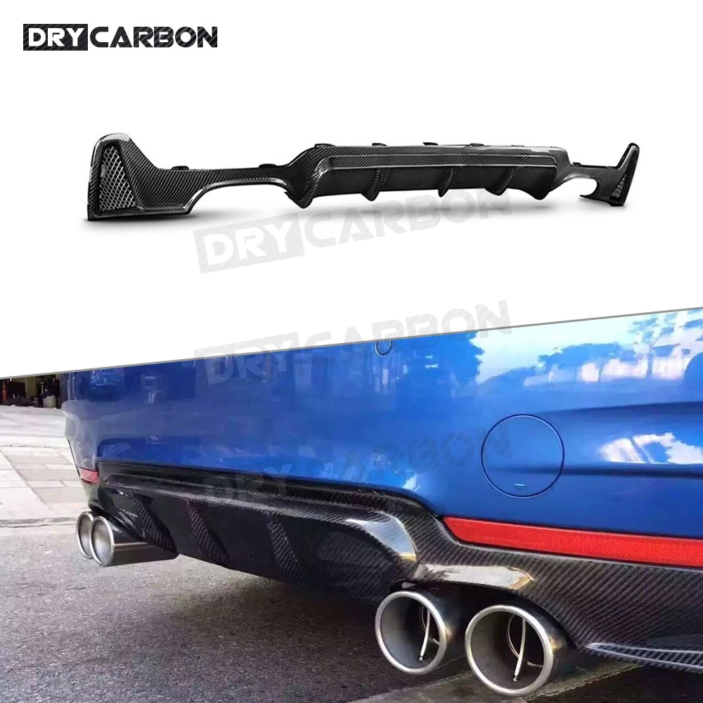 

Carbon Fiber Rear Lip Diffuser Spoiler For BMW 4 Series F32 F33 F36 M Sport 2014 - 2018 FRP M Style Bumper Lip Guard