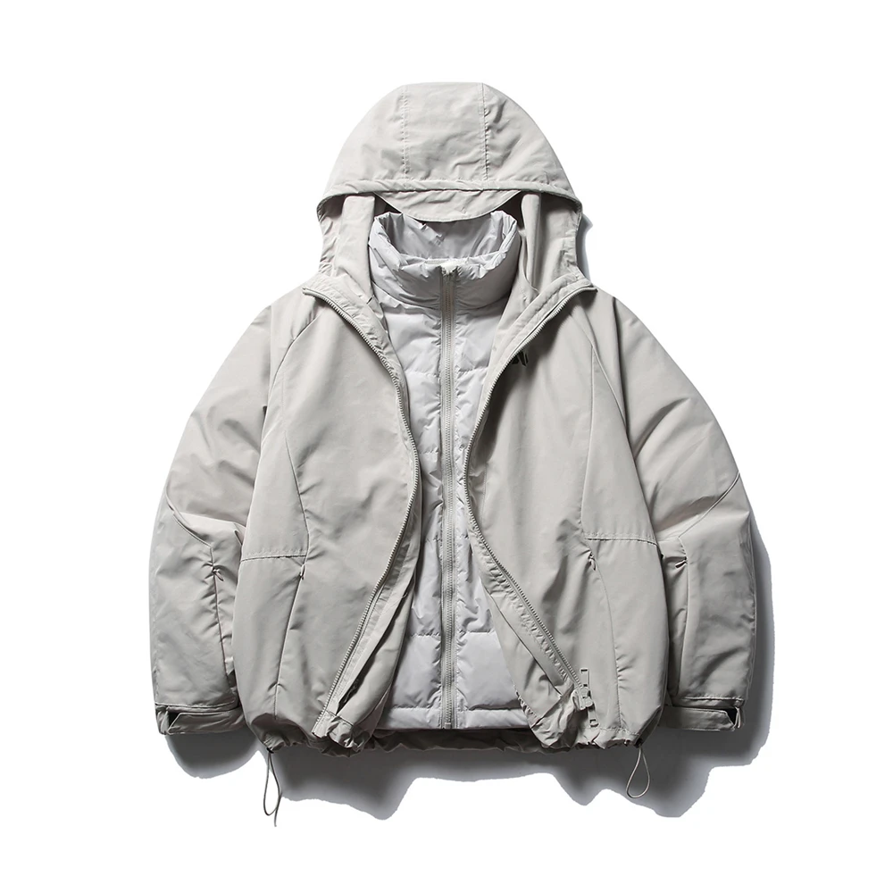 Jaquetas impermeáveis à prova de vento masculinas 2024 inverno 90% pato branco para baixo jaqueta quente grosso casaco outwear hip hop streetwear