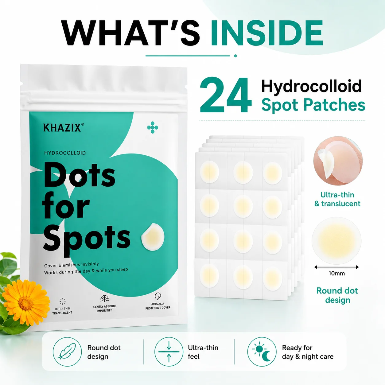 24pcs Plester Jerawat Hidrokol - Hydrocolloid Acne Patch ulasan dan harga