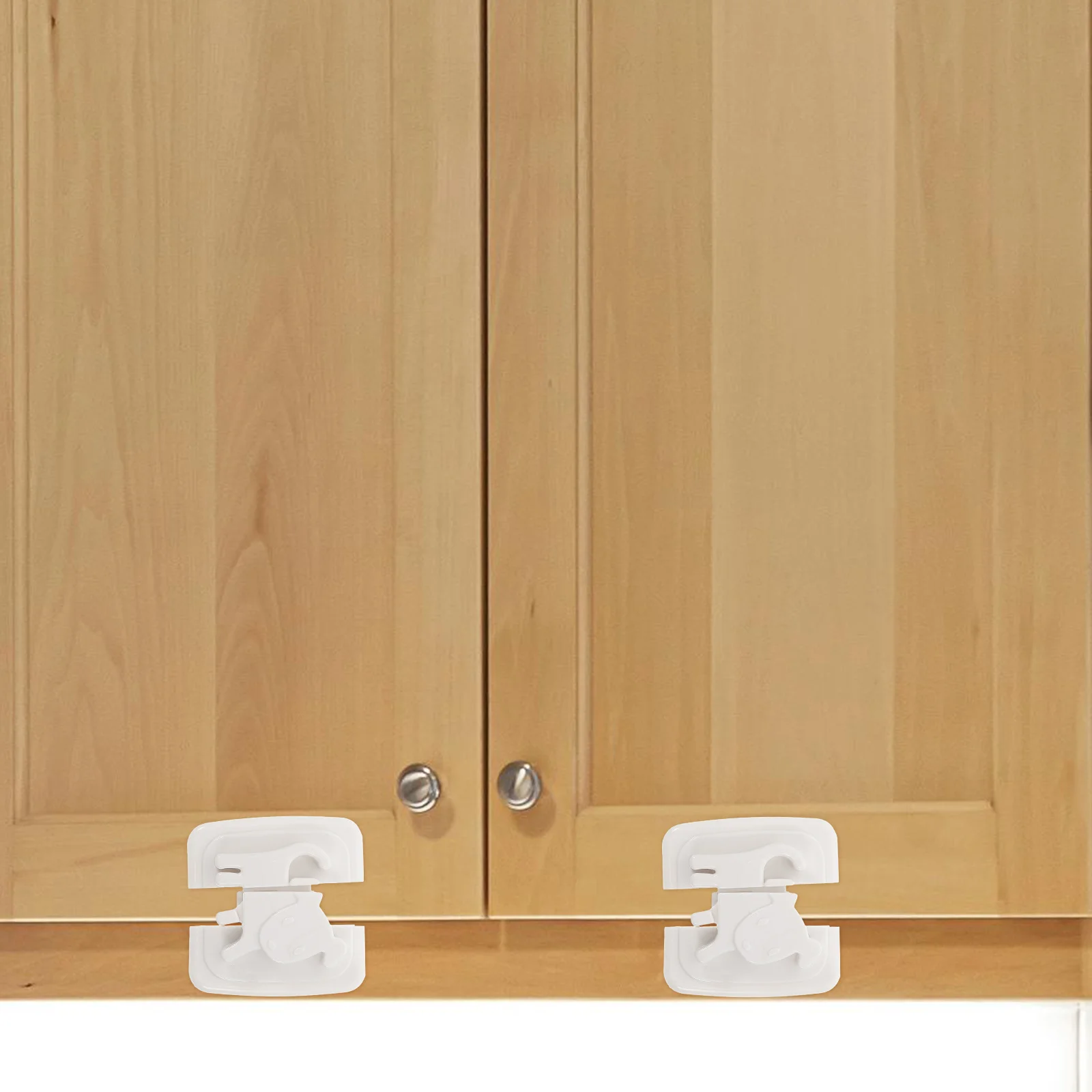

4pcs Baby Safety Childproof Cabinet Locks Durable Plastic Cabinet Child Locks For Kitchen Bedroom Bathroom Furniture Easy