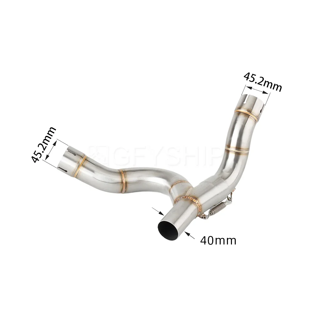 For Ducati Desert X DesertX 2022 2023 Desert X 950 Escape Slip-on Motorcycle Exhaust Muffler Middle Link Pipe