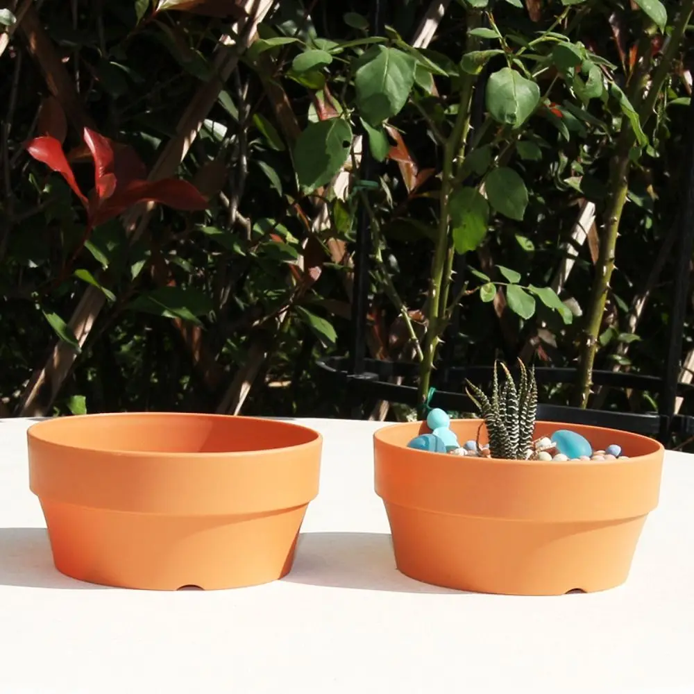 Plastic Imitation Ceramic Plant Pot Thickened Large-capacity Imitation Terracotta Pot European Style Breathable Plant Flower Pot