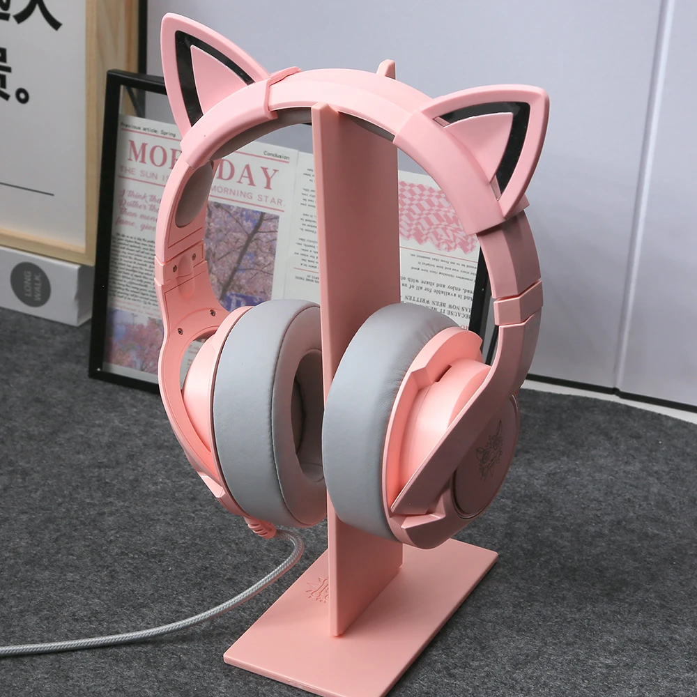 7.1 Stereo Headphones Pink Headset high quality Cat Ear Wired USB With Micphone noise reduction For PS4/Xbox one cute Girl gift