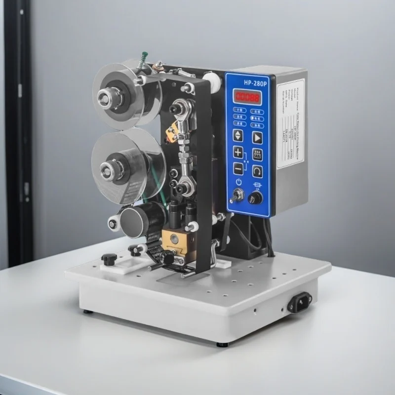 Electric Ribbon Coding Machine HP-280P Electric Ribbon Coder Printing Production Date Ink Digital ImitationInkjet Coding Machine