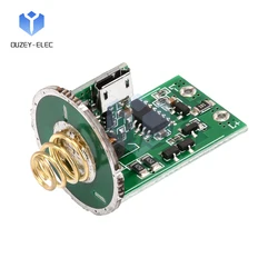 DIY Flashlight Control Main Board Brightness Adjustable Charging Protection Board with Switch 15W~20W LED Driver Control Board