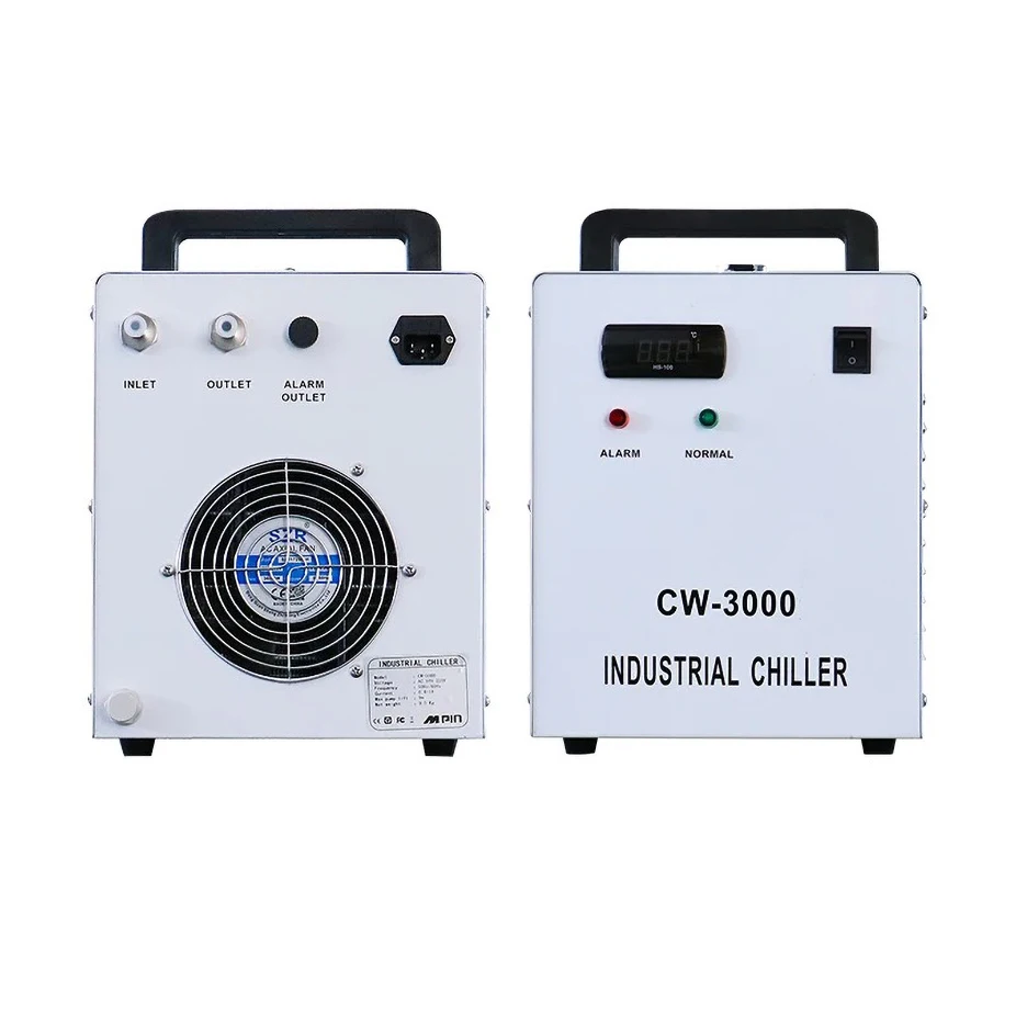 Original CW-3000 Laser Engraving Machine Chiller Industrial Water Cooler 60W/80W CO2 Glass Tube CNC Spindle Cooling