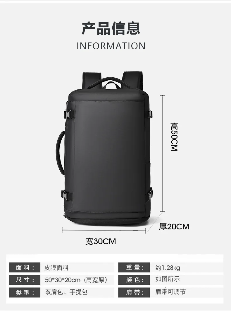 Large Capacity Multi-Functional Backpack for Men,Outdoor Hiking Sports Travel Bag,Laptop Commuter Daypack with USB Port