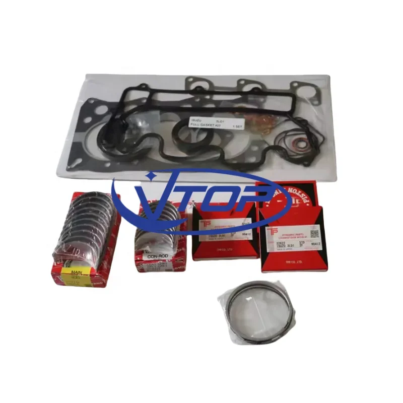 

Комплект для ремонта двигателя, Комплект прокладок для капитального ремонта поршневого кольца Isuzu 3LD1 32622, полный комплект