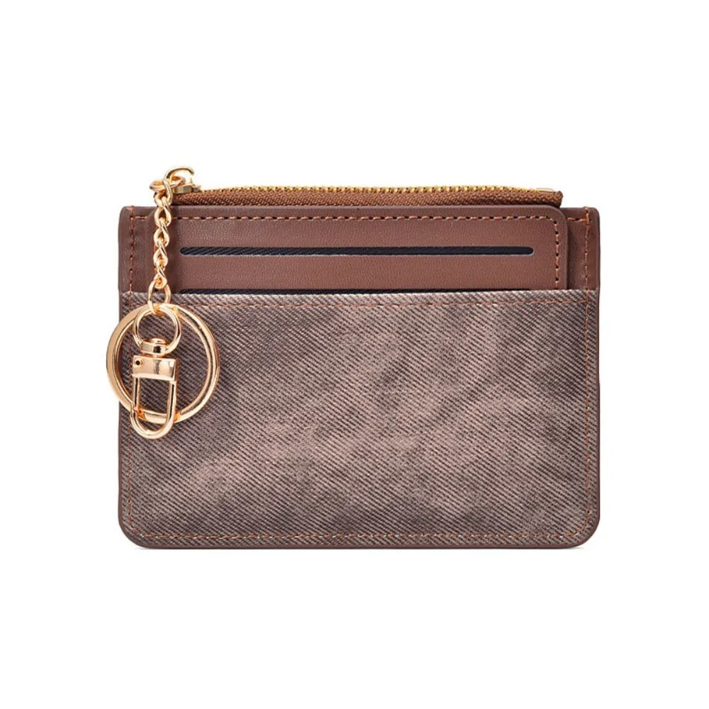 

Soft PU Leather Woman Wallet Zipper Multi-card Slot Short Card Bag Thin Coin Purse Cartoon Card Holder Travel