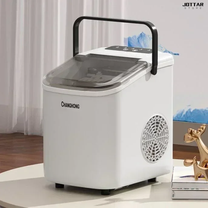 New ice maker for home and outdoor. 15KG mini. Small for dormitory and students. Intelligent automatic. Small power ice machine.