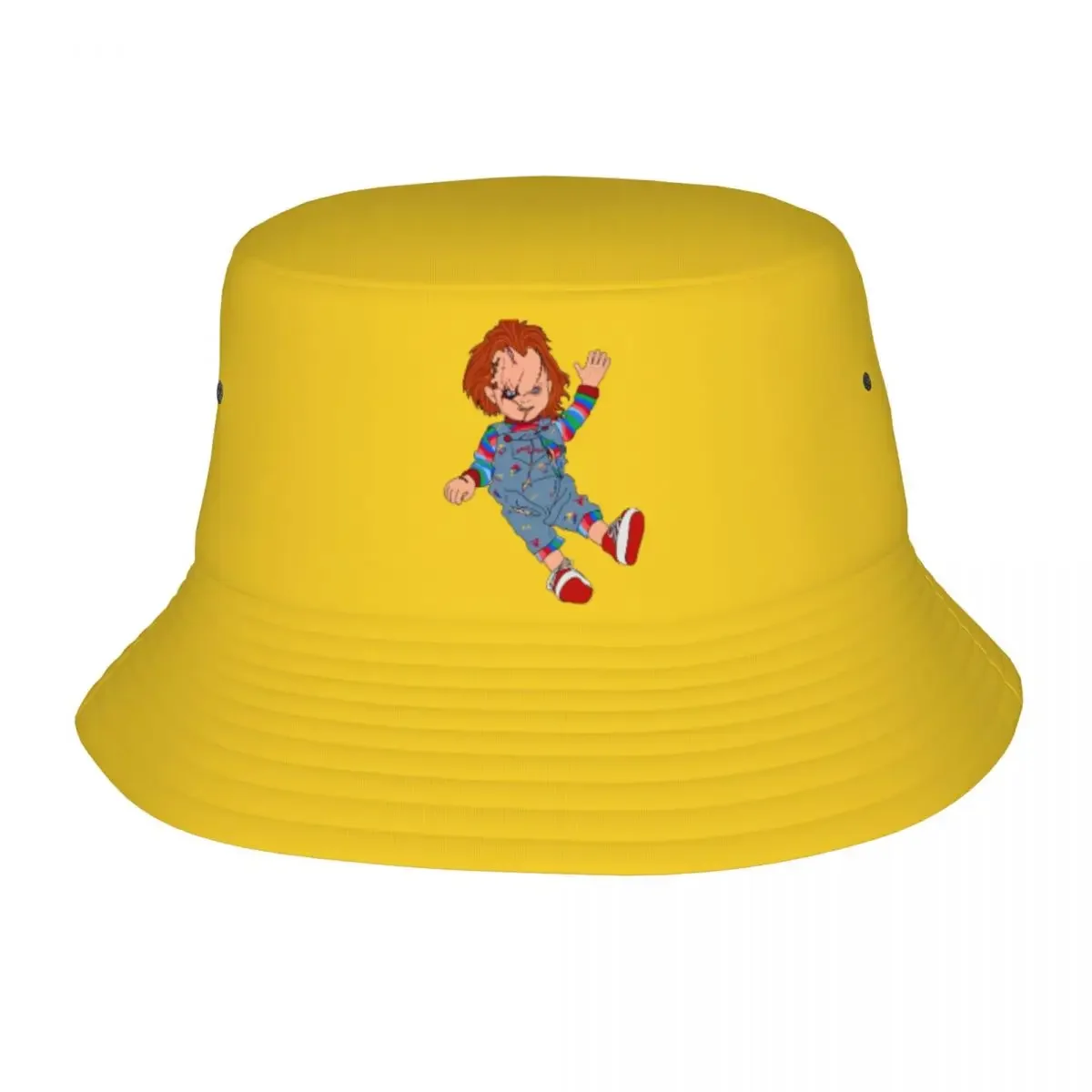 Trendy Killer Chucky Bride Of Chucky Bucket Hat Girl UV Protection Outdoor Sports Child's Play Fishing Cap Bob Hat