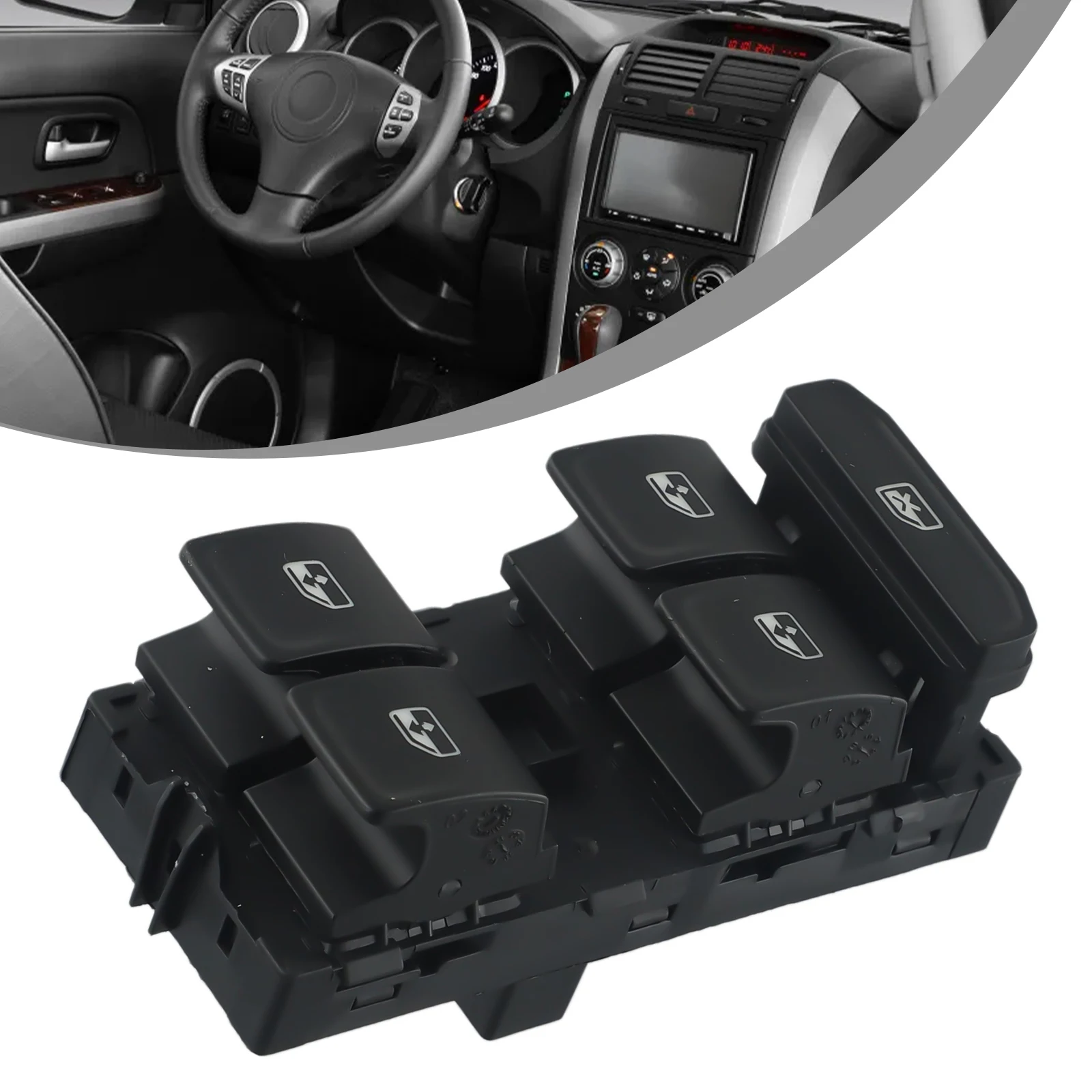 

Part Switch 5E0959857A ABS Accessories Black Button Fit For Skoda Octavia13-17 For Fabia 2015- Front Brand New