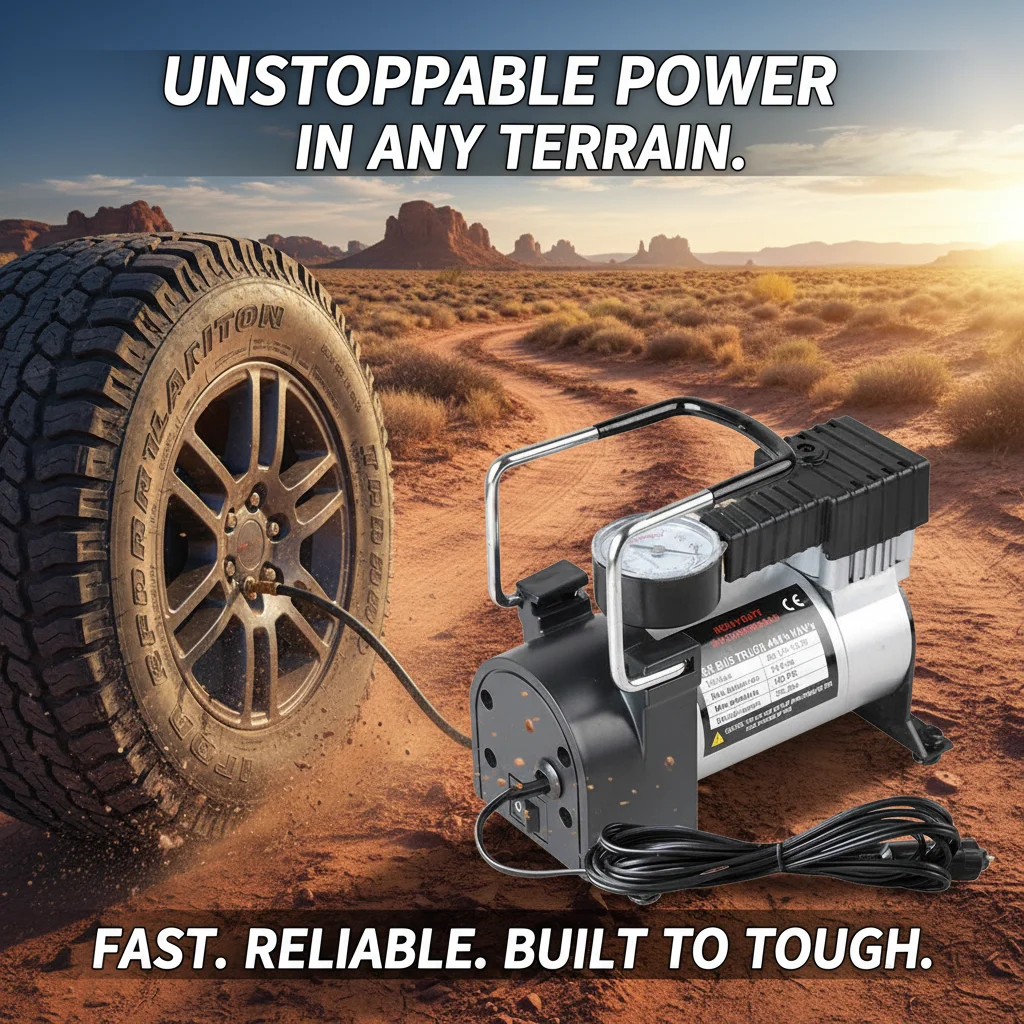 

12V Mini Portable Metal Single Cylinder Electric Air Pump for Car Mounted Automobile Horizontal Bar Multifunctional Inflation Pu