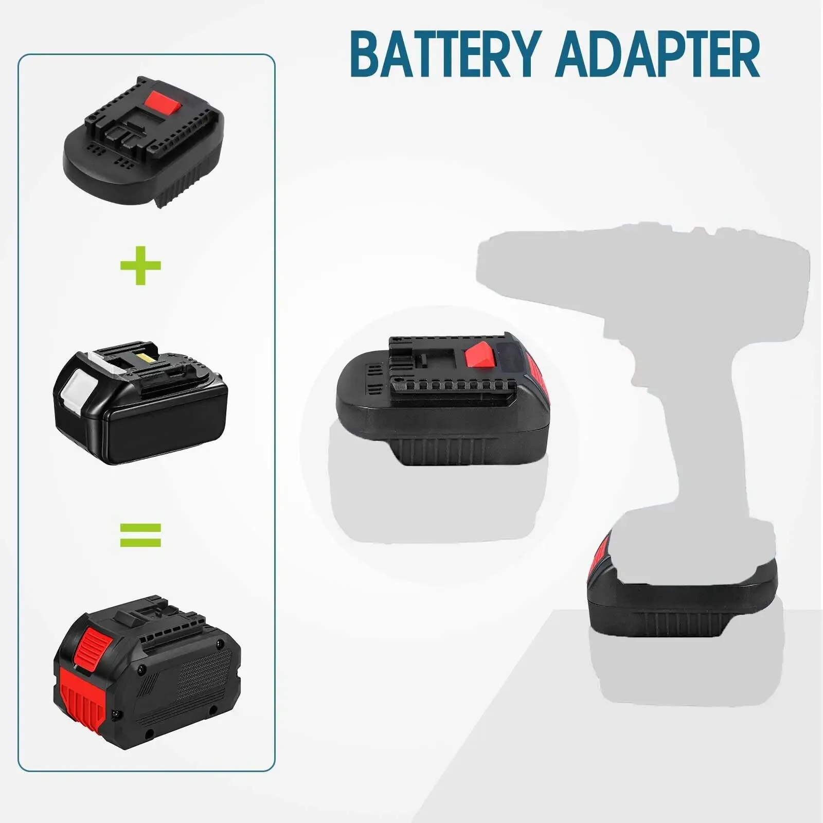 Mt18bs Li-Ion Batterij Converter Adapter Voor Makita 18V Bl1830 Bl1860 Bl1850 Bl1840 Bl1820 Bl1820 Li-Ion Batterij Naar Bosch 18V Gereedschap